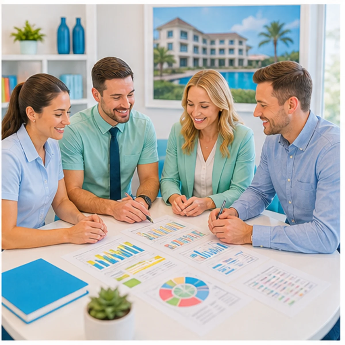 Smackdab CRM visual for hotels showing relationship reporting