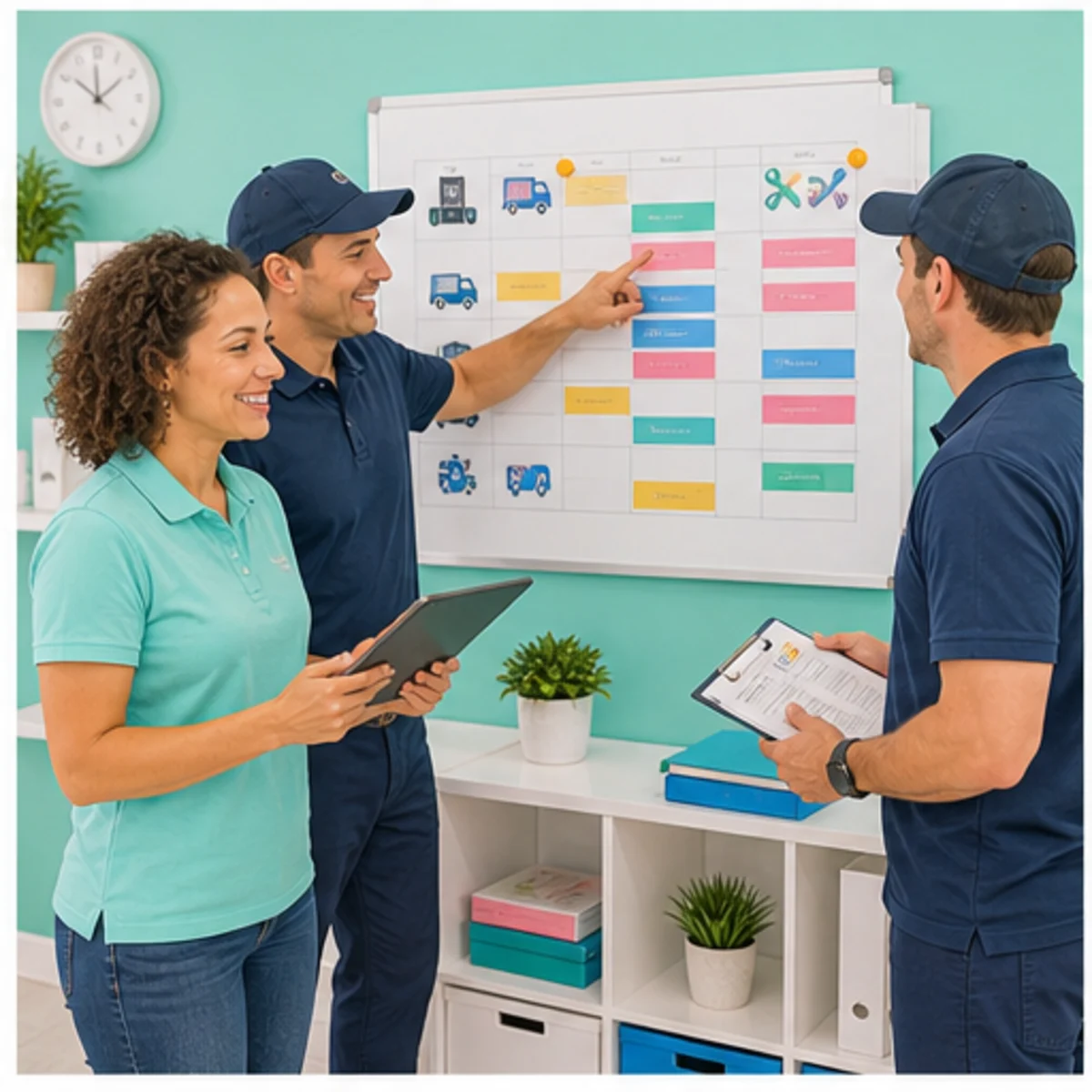 Smackdab CRM visual for hvac companies showing team coordination