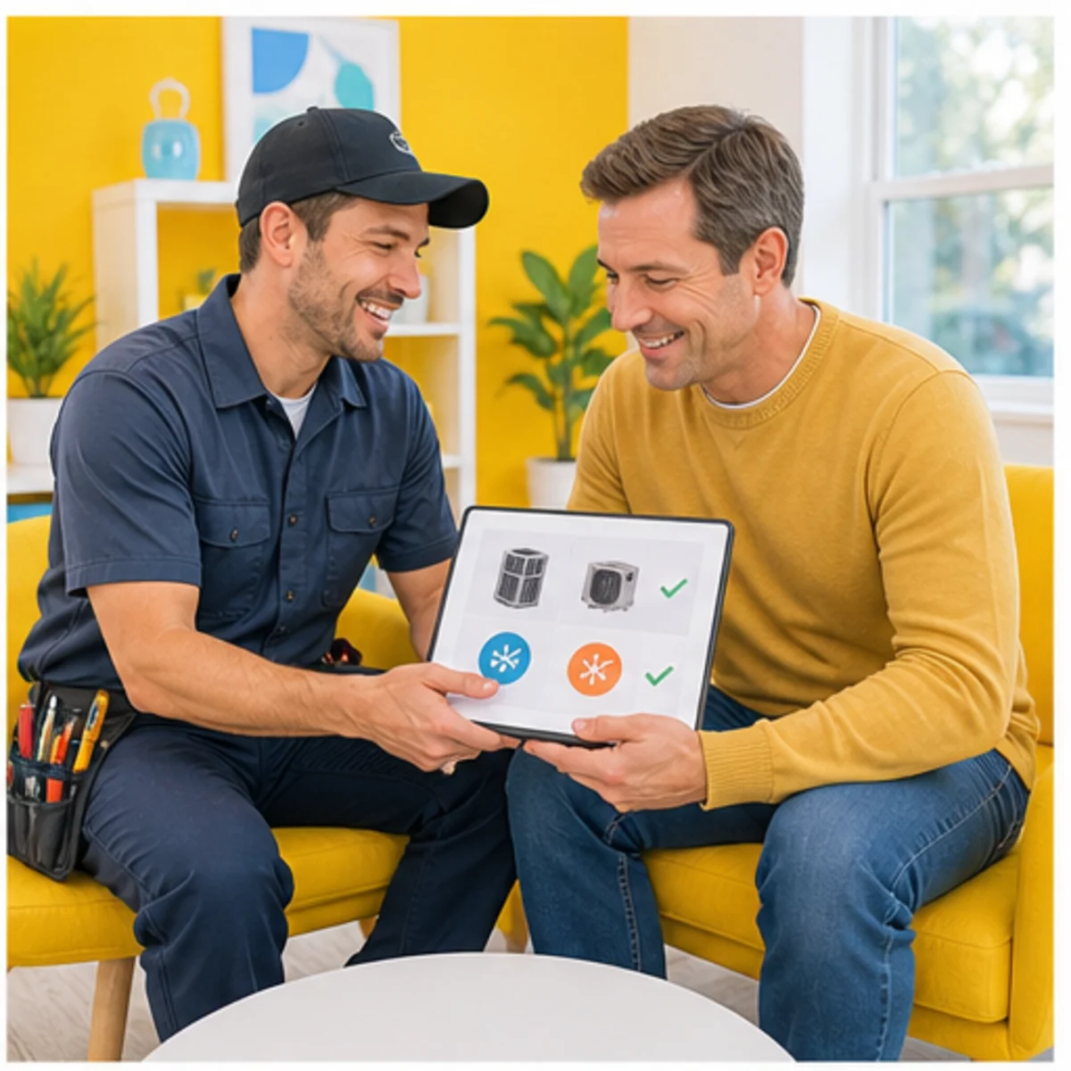 Smackdab CRM visual for hvac companies showing consultation options
