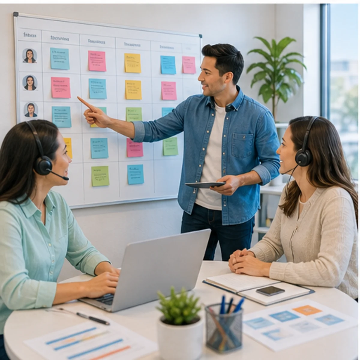 Smackdab CRM visual for inside sales teams showing team coordination