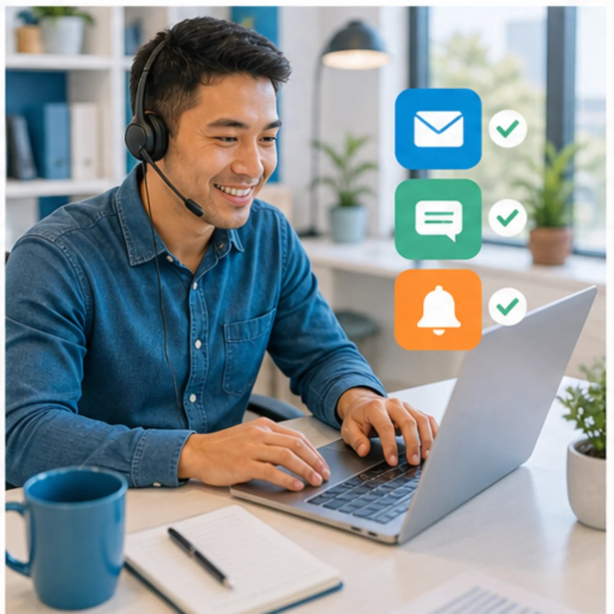 Smackdab CRM visual for inside sales teams showing follow-up workflow