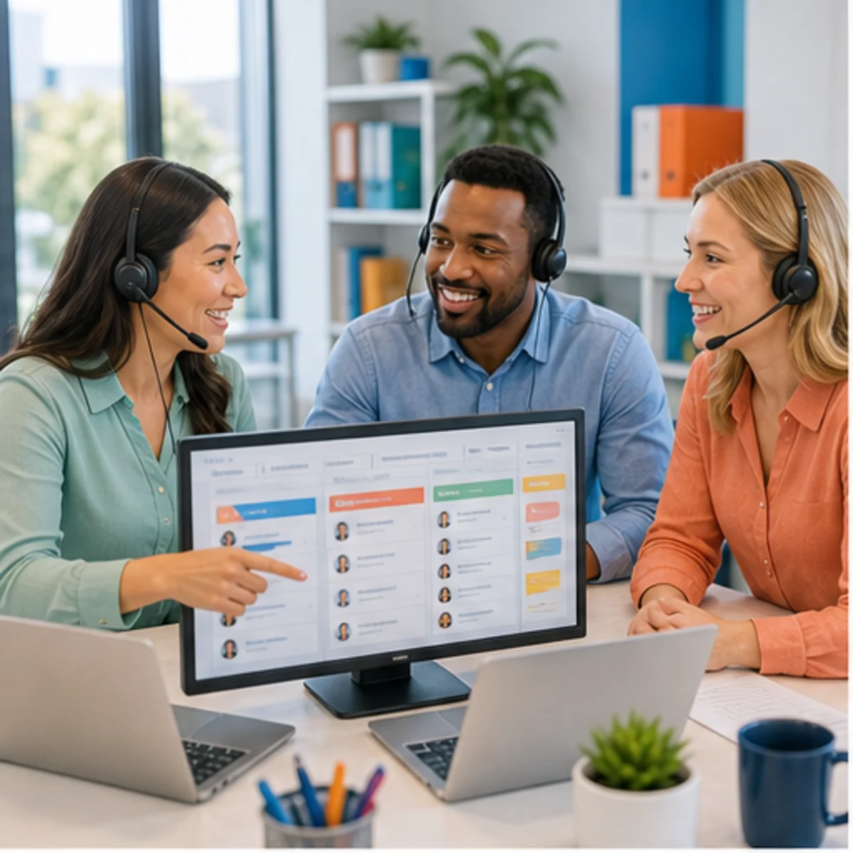 Smackdab CRM hero image for inside sales teams showing hero consultation