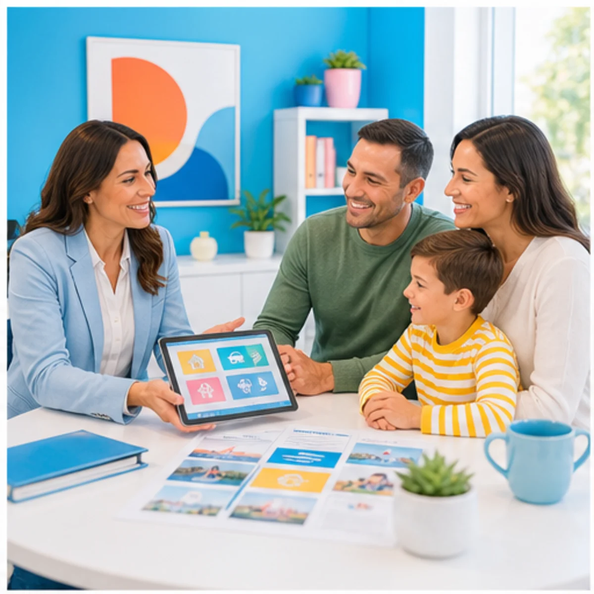 Smackdab CRM hero image for insurance agencies showing hero consultation