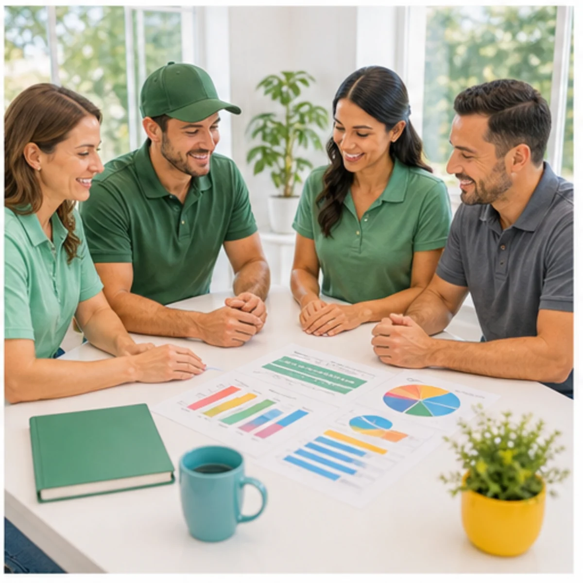 Smackdab CRM visual for landscapers showing relationship reporting