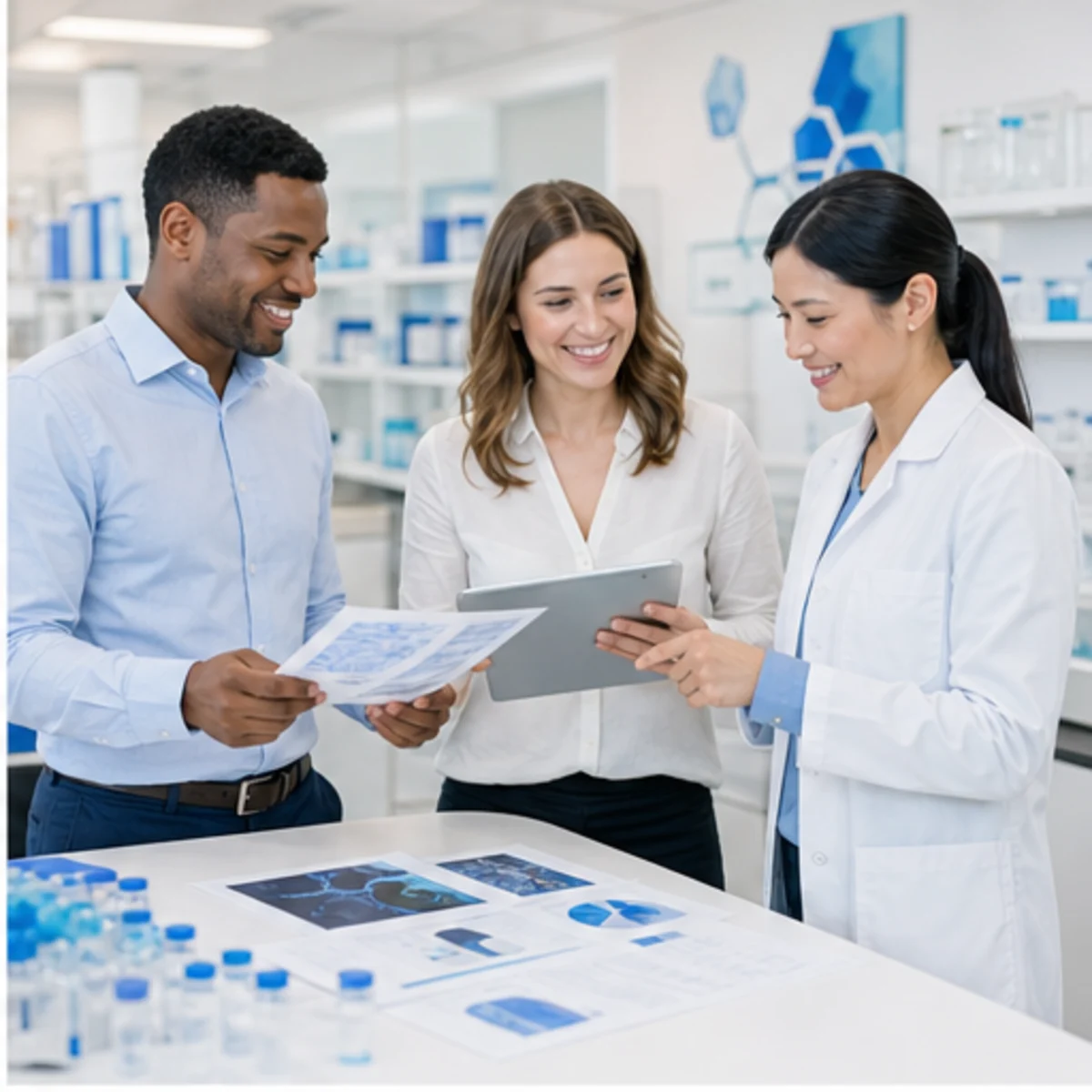 Smackdab CRM visual for life sciences companies showing consultation options