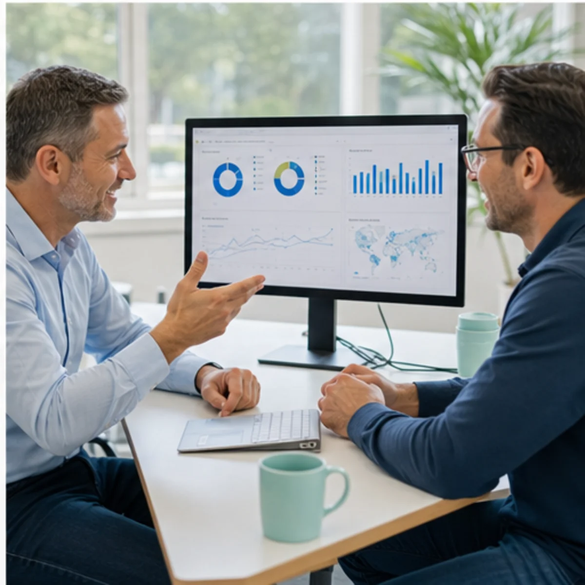 Smackdab CRM visual for logistics companies showing relationship reporting