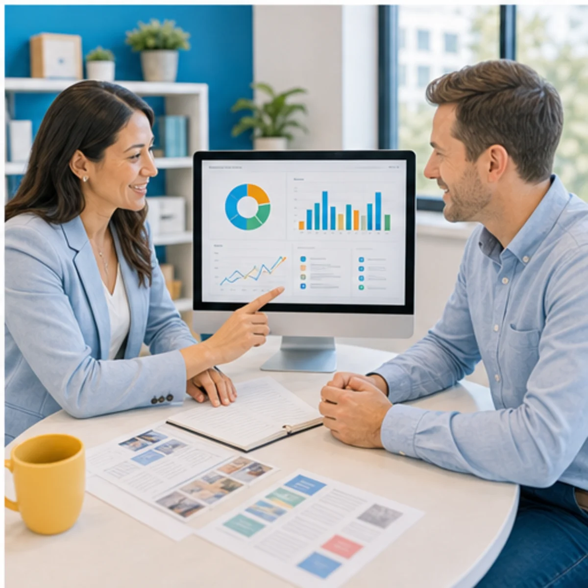 Smackdab CRM visual for managed service providers showing relationship reporting