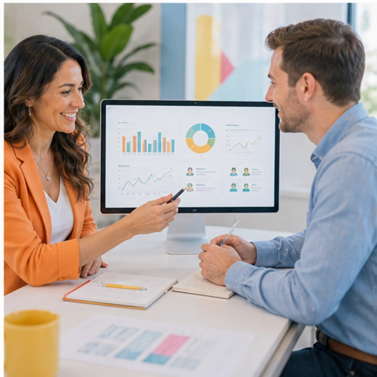 Smackdab CRM visual for marketing consultants showing relationship reporting