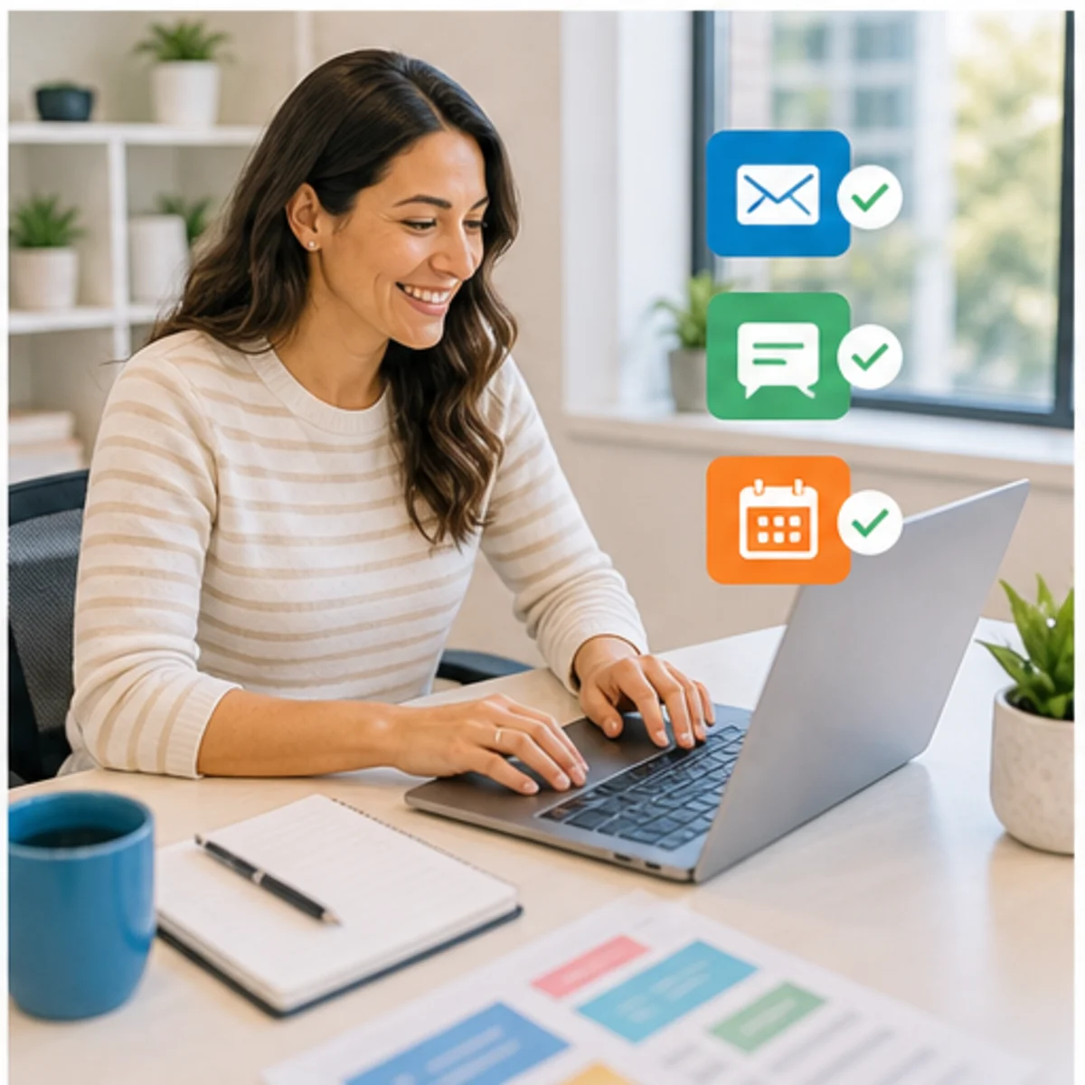 Smackdab CRM visual for marketing teams showing follow-up workflow