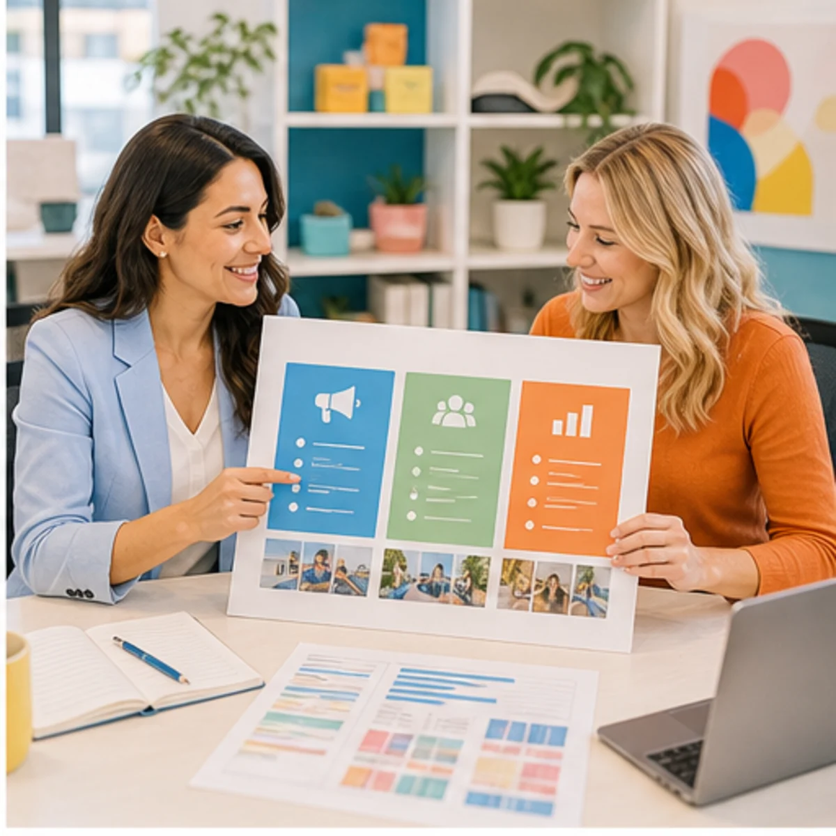 Smackdab CRM visual for marketing teams showing consultation options