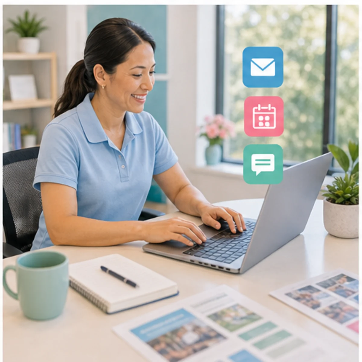 Smackdab CRM visual for membership organizations showing follow-up workflow