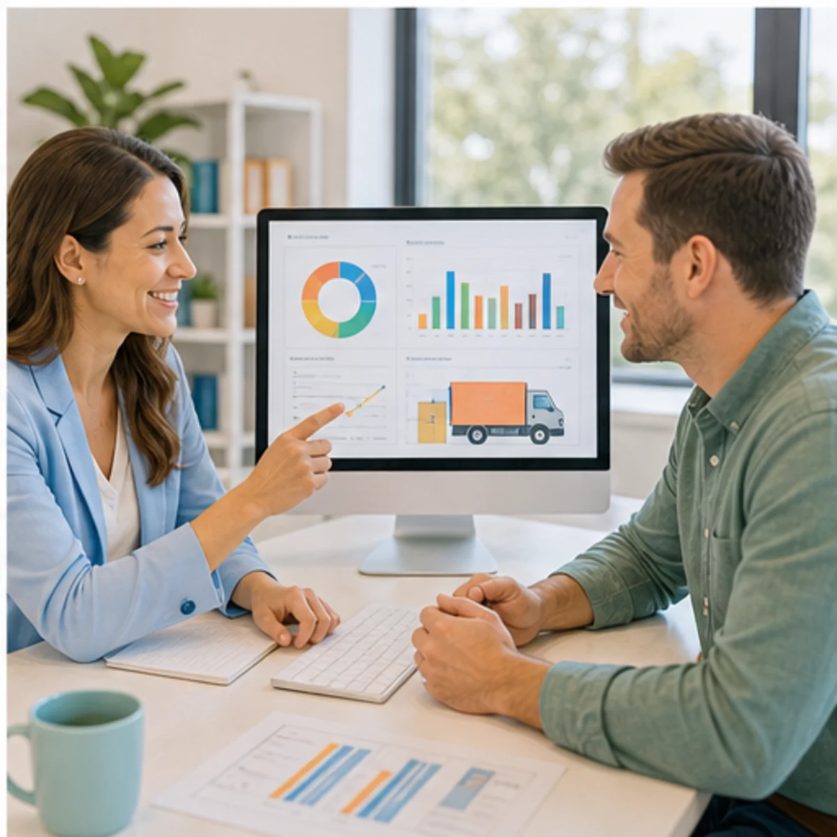 Smackdab CRM visual for moving companies showing relationship reporting