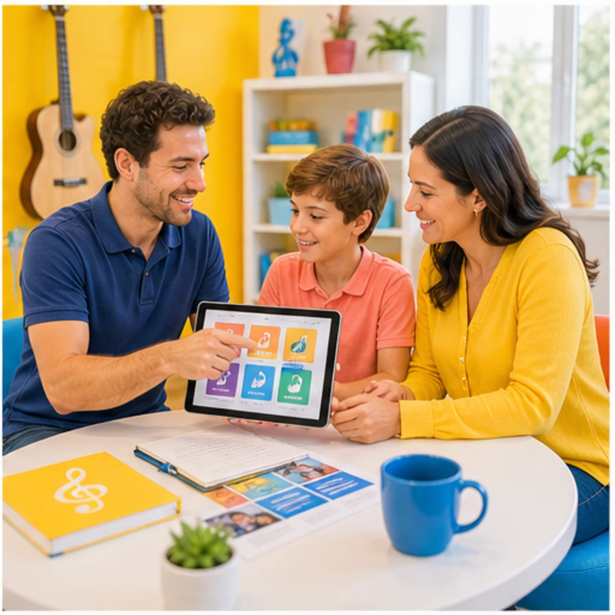 Smackdab CRM visual for music schools showing consultation options