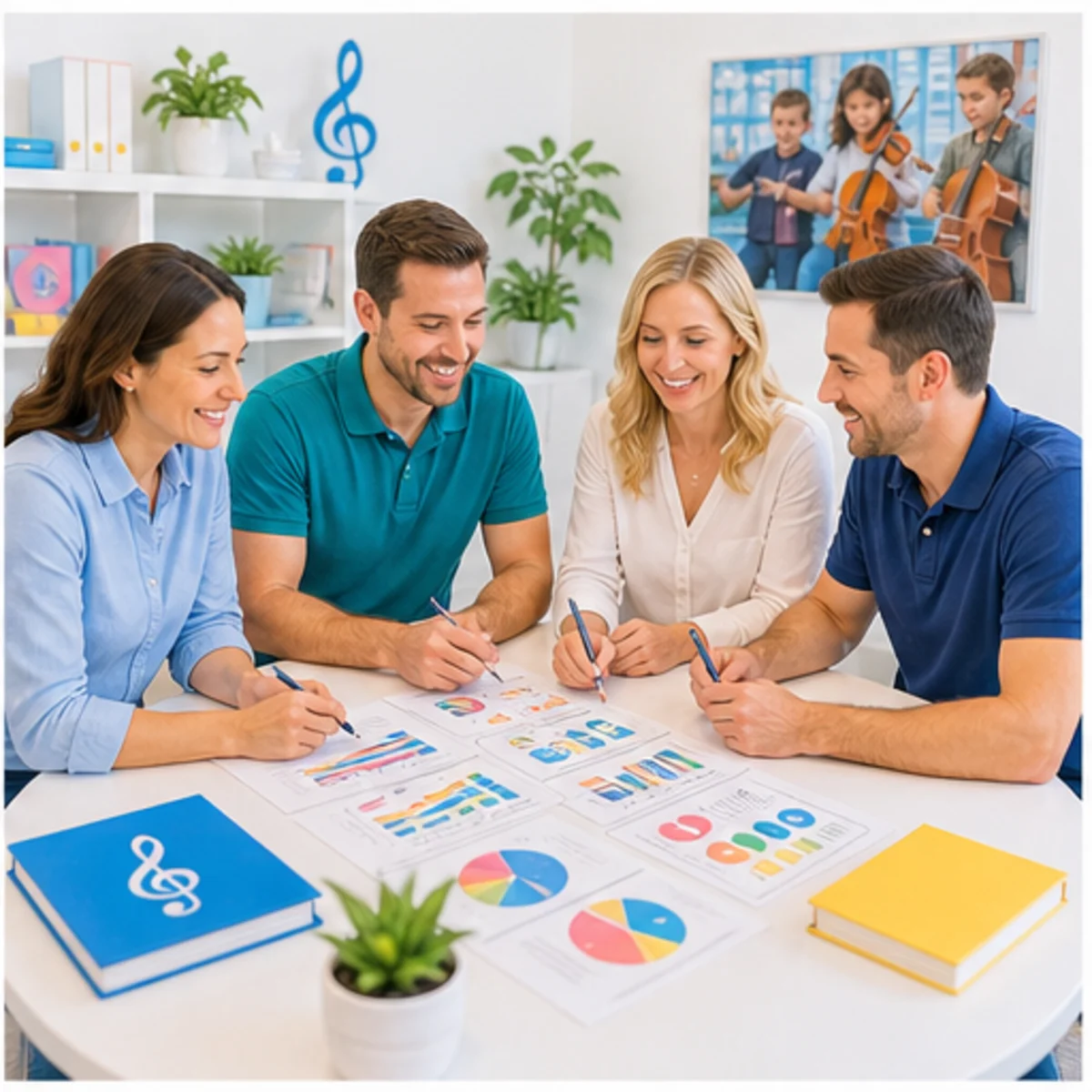 Smackdab CRM visual for music schools showing relationship reporting