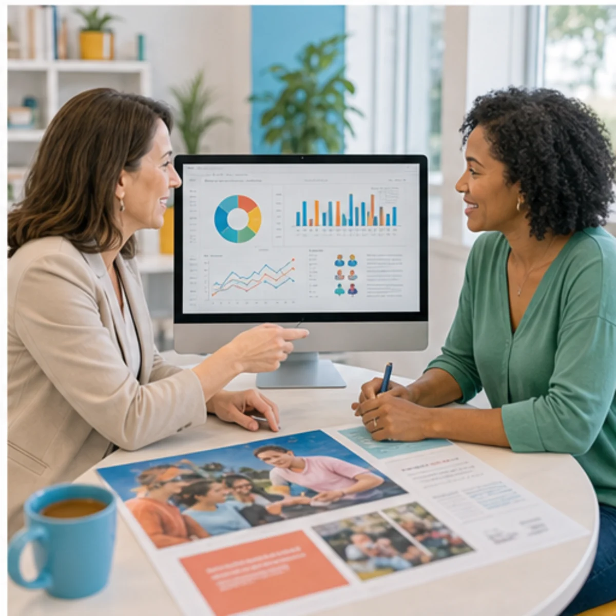 Smackdab CRM visual for nonprofits showing relationship reporting