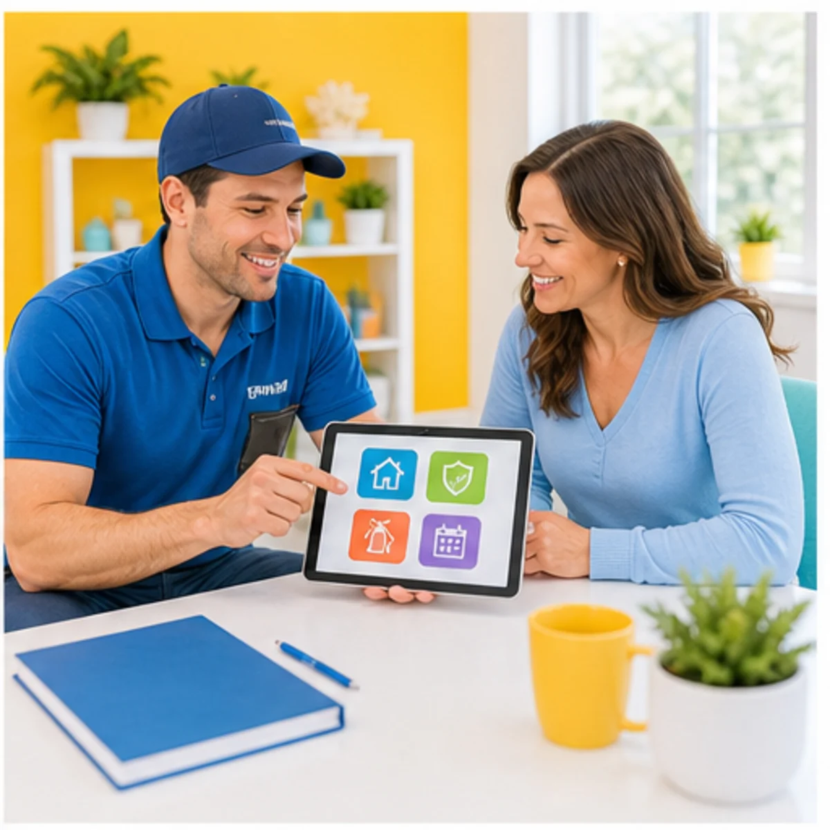 Smackdab CRM visual for pest control companies showing consultation options