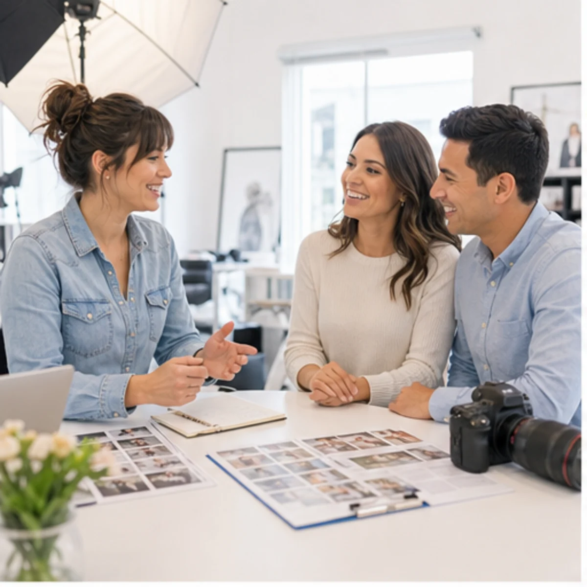 Smackdab CRM hero image for photographers showing hero consultation