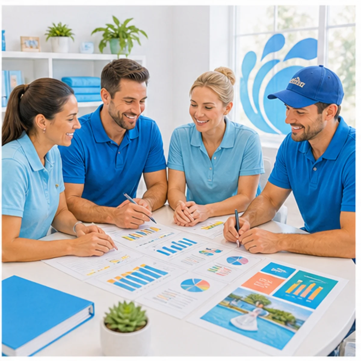 Smackdab CRM visual for pool service companies showing relationship reporting