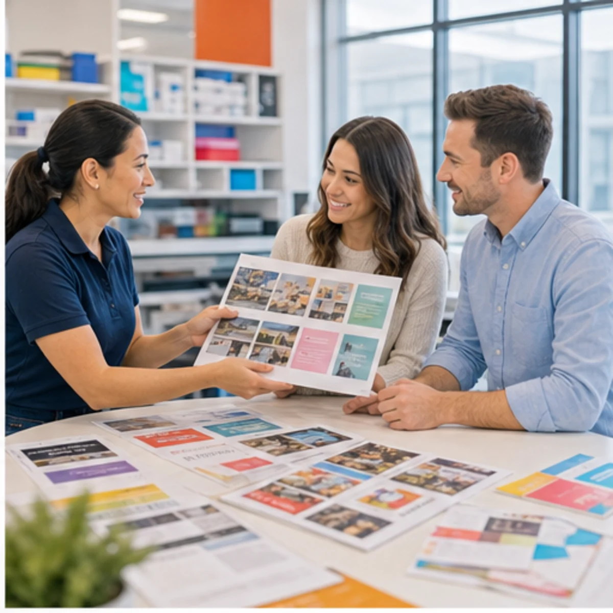 Smackdab CRM visual for print shops showing consultation options