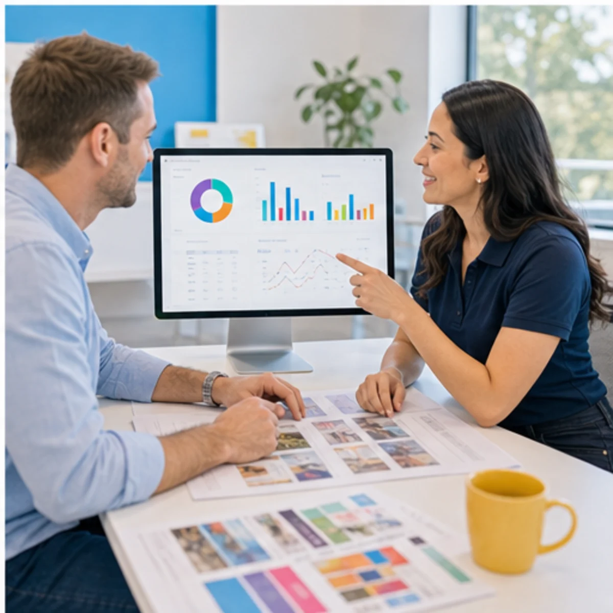 Smackdab CRM visual for print shops showing relationship reporting