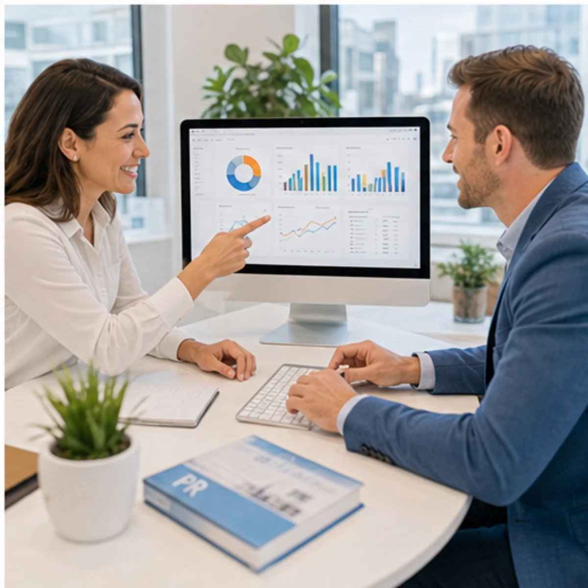 Smackdab CRM visual for public relations firms showing relationship reporting