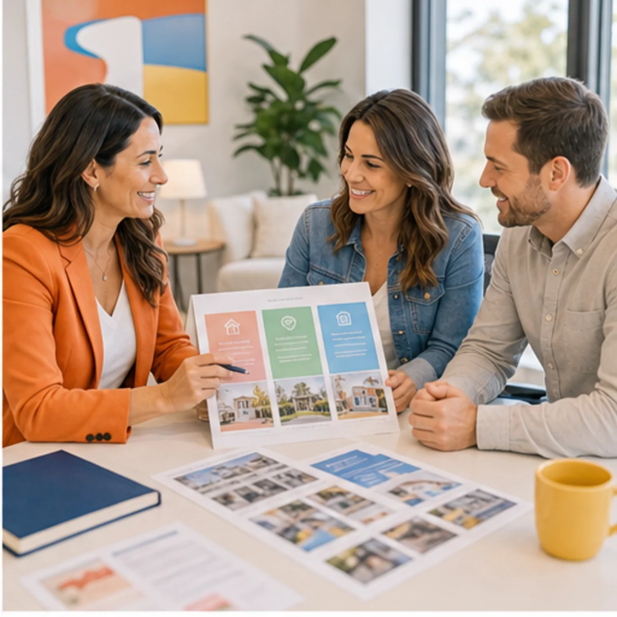Smackdab CRM visual for real estate agents showing consultation options