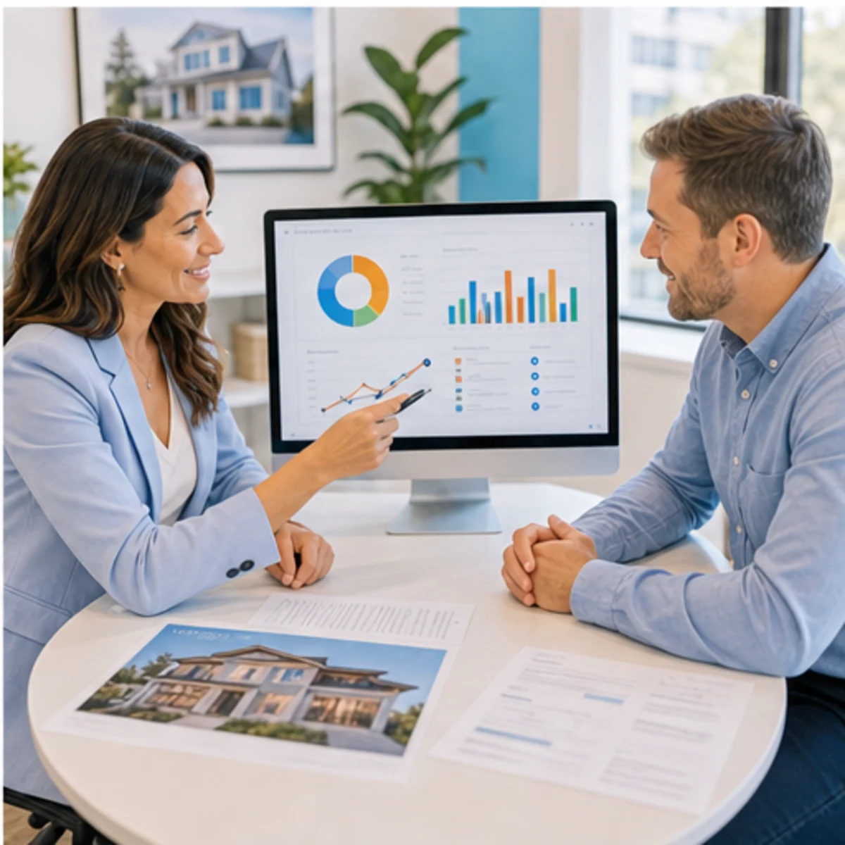Smackdab CRM visual for real estate agents showing relationship reporting