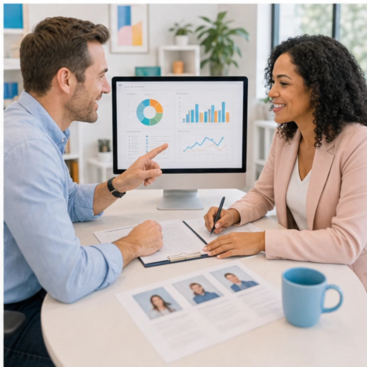 Smackdab CRM visual for recruiters showing relationship reporting