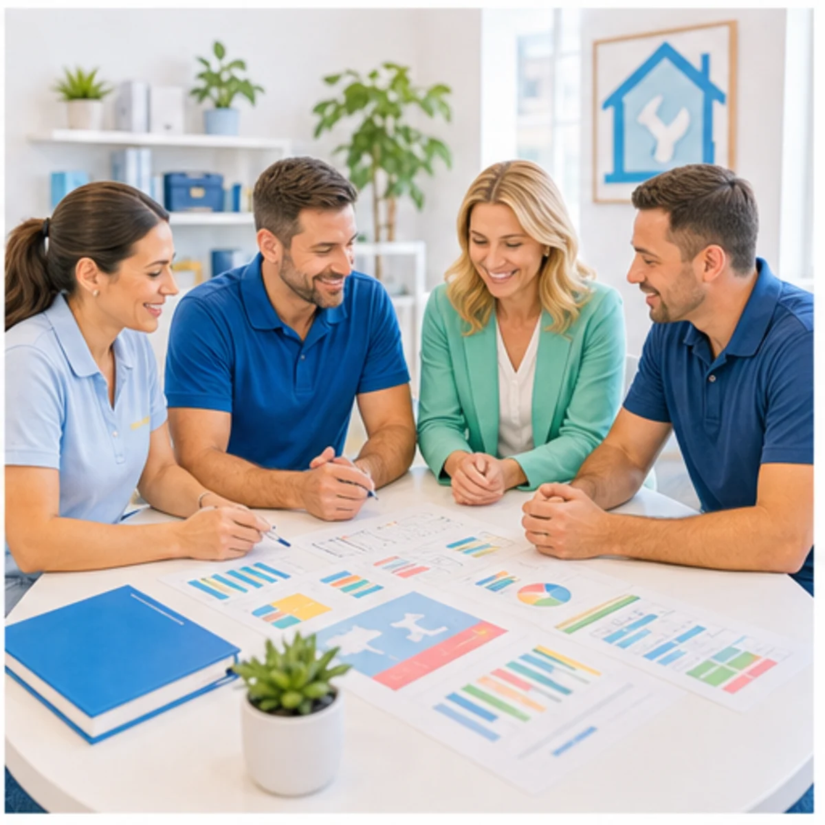 Smackdab CRM visual for repair services showing relationship reporting