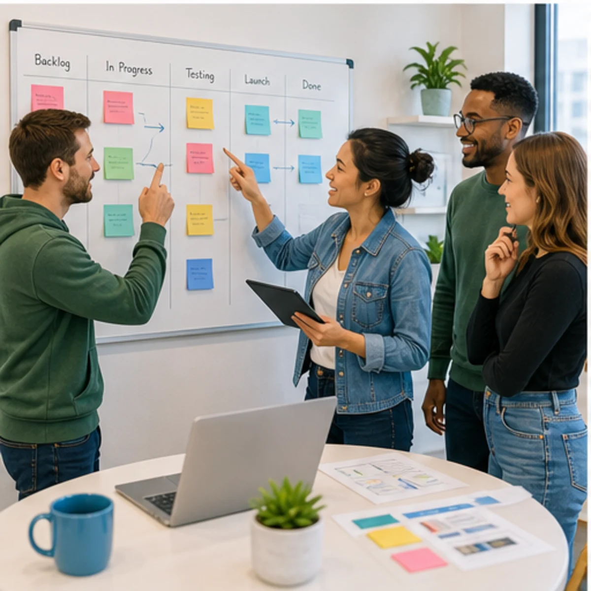 Smackdab CRM visual for saas startups showing team coordination