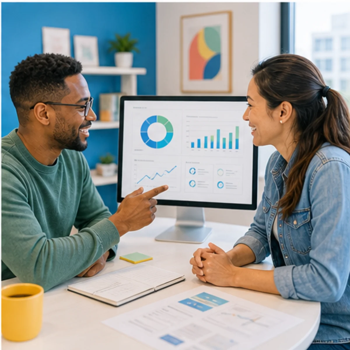 Smackdab CRM visual for saas startups showing relationship reporting