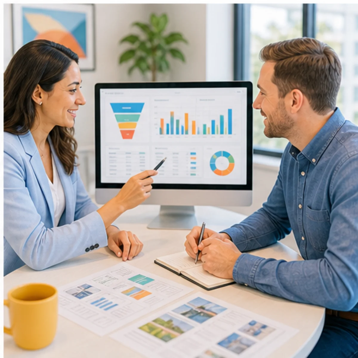 Smackdab CRM visual for sales teams showing relationship reporting