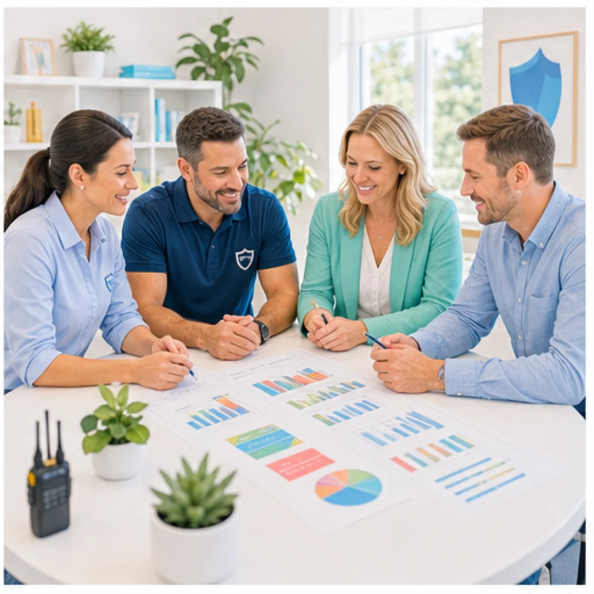 Smackdab CRM visual for security companies showing relationship reporting