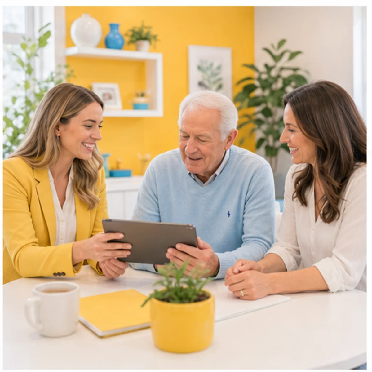 Smackdab CRM visual for senior care providers showing consultation options