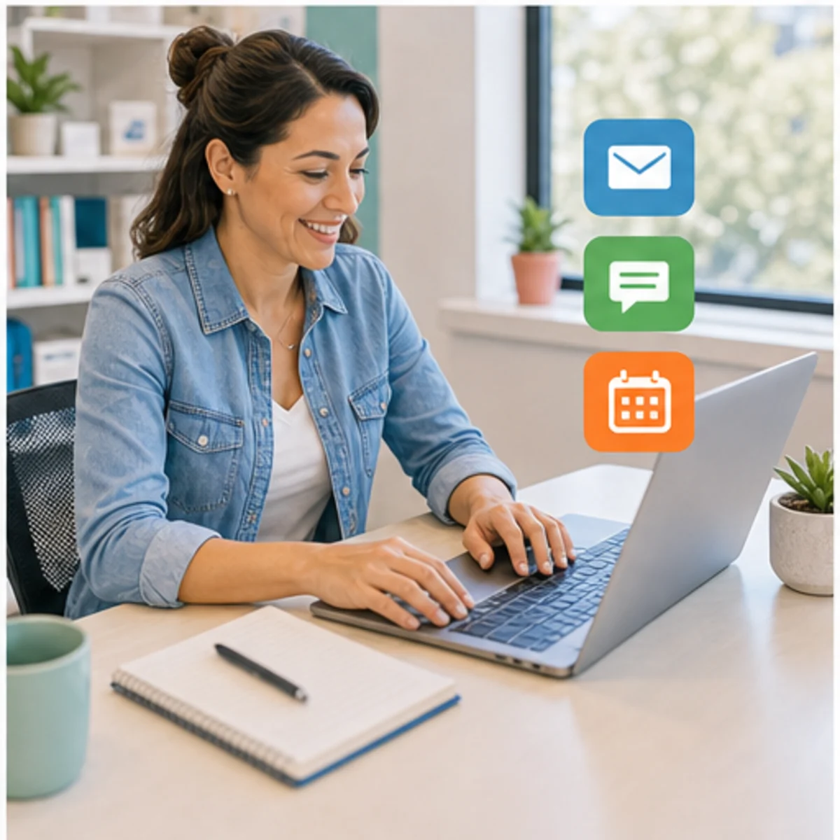 Smackdab CRM visual for small businesses showing follow-up workflow