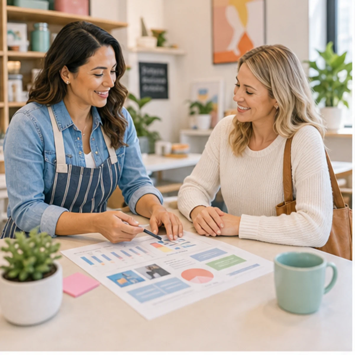 Smackdab CRM hero image for small businesses showing hero consultation