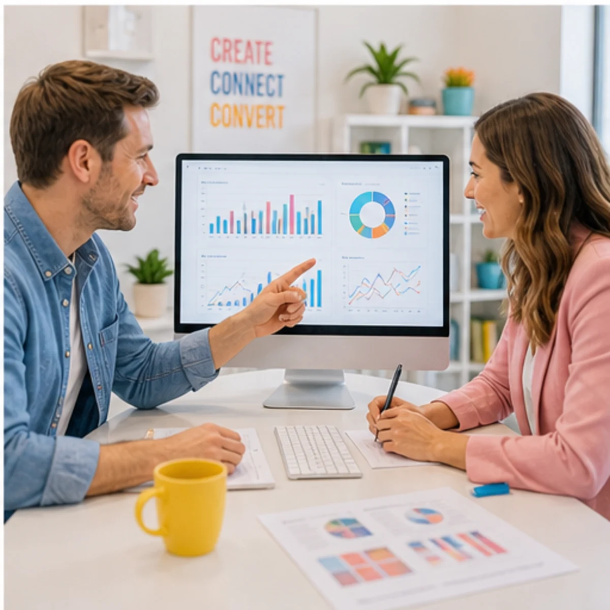 Smackdab CRM visual for social media agencies showing relationship reporting