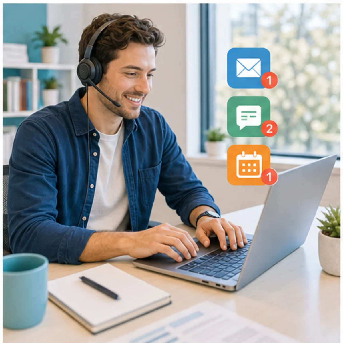 Smackdab CRM visual for software companies showing follow-up workflow