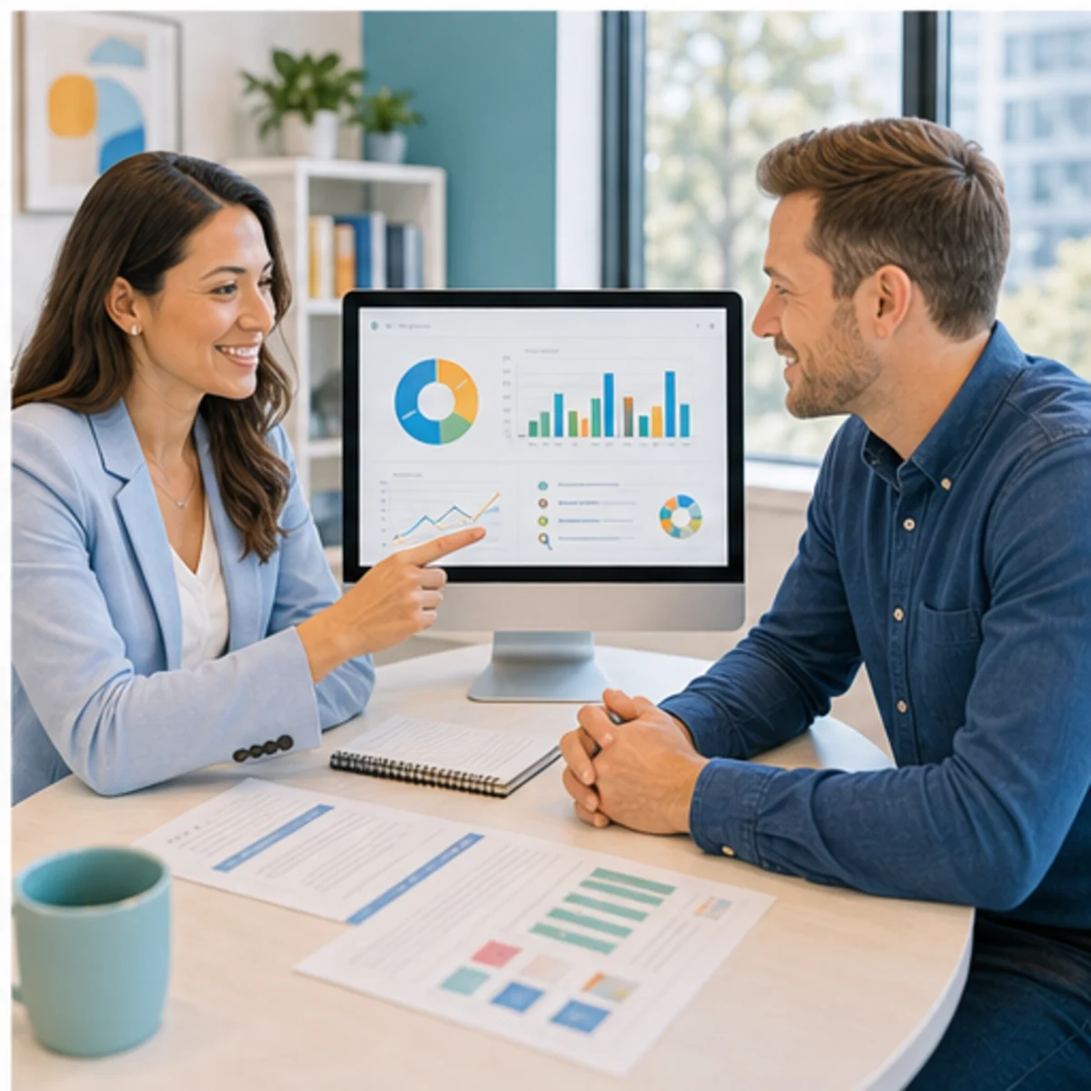 Smackdab CRM visual for software companies showing relationship reporting