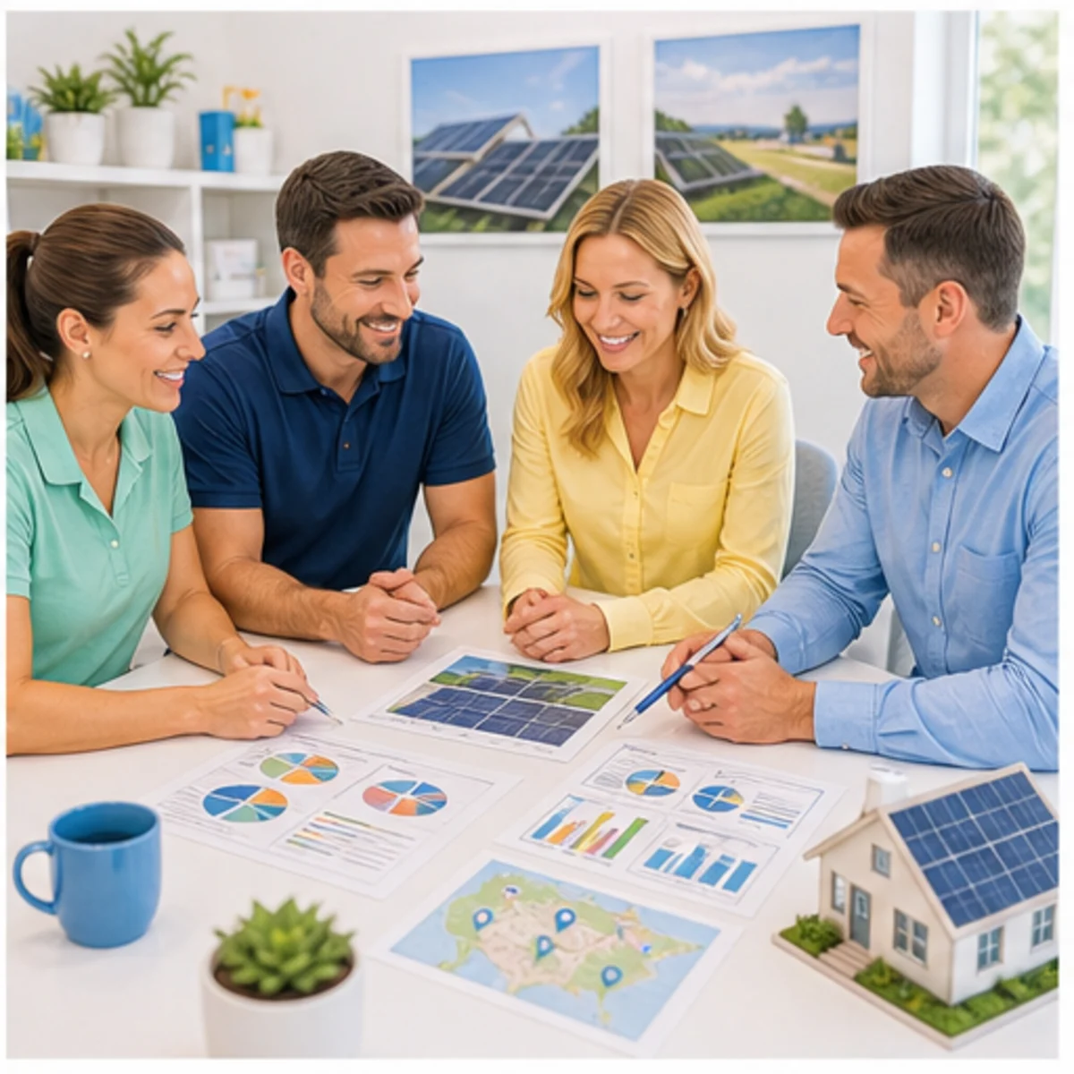 Smackdab CRM visual for solar companies showing relationship reporting