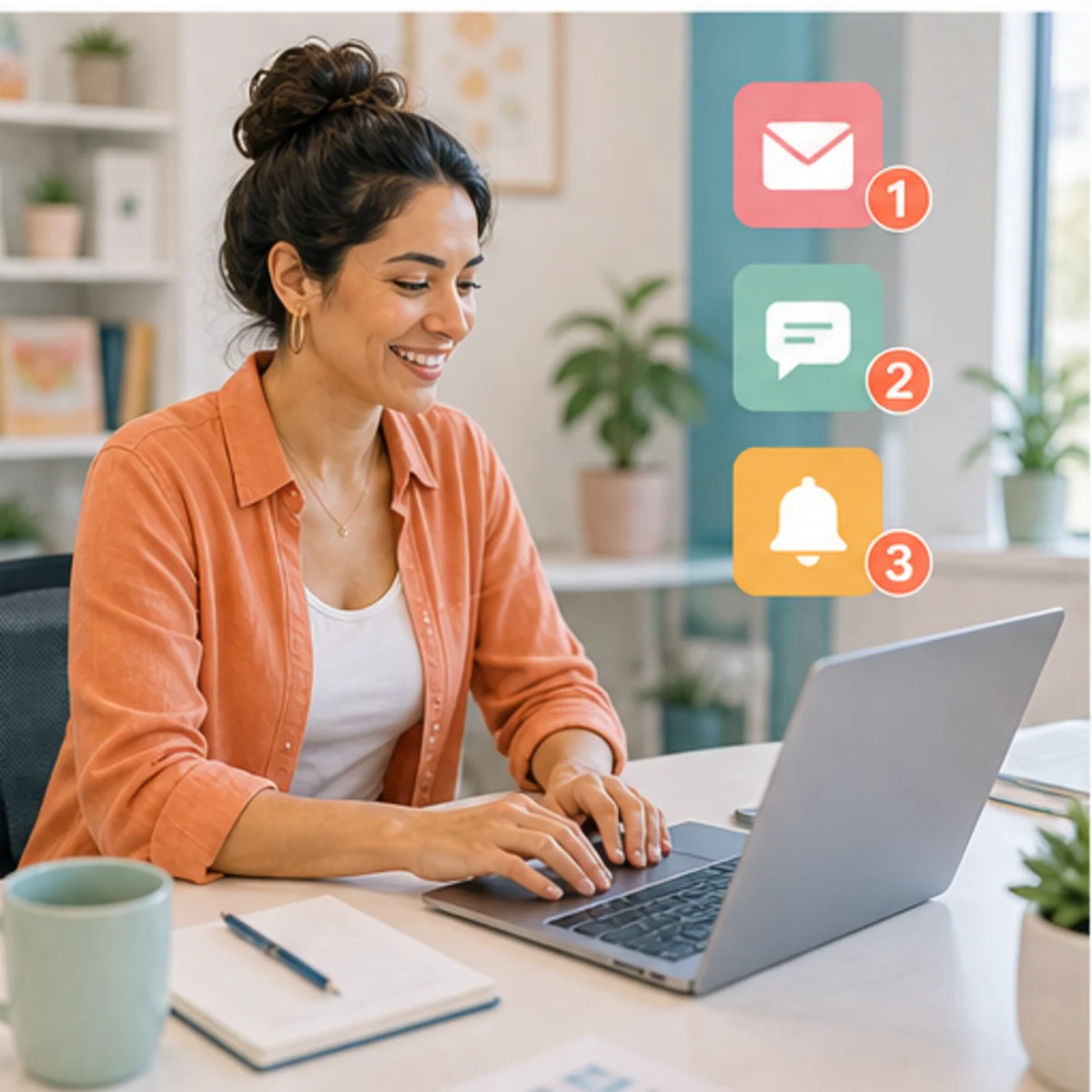 Smackdab CRM visual for solopreneurs showing follow-up workflow