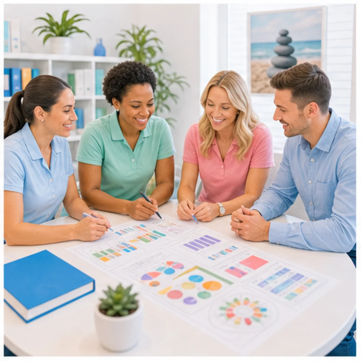 Smackdab CRM visual for spas showing relationship reporting