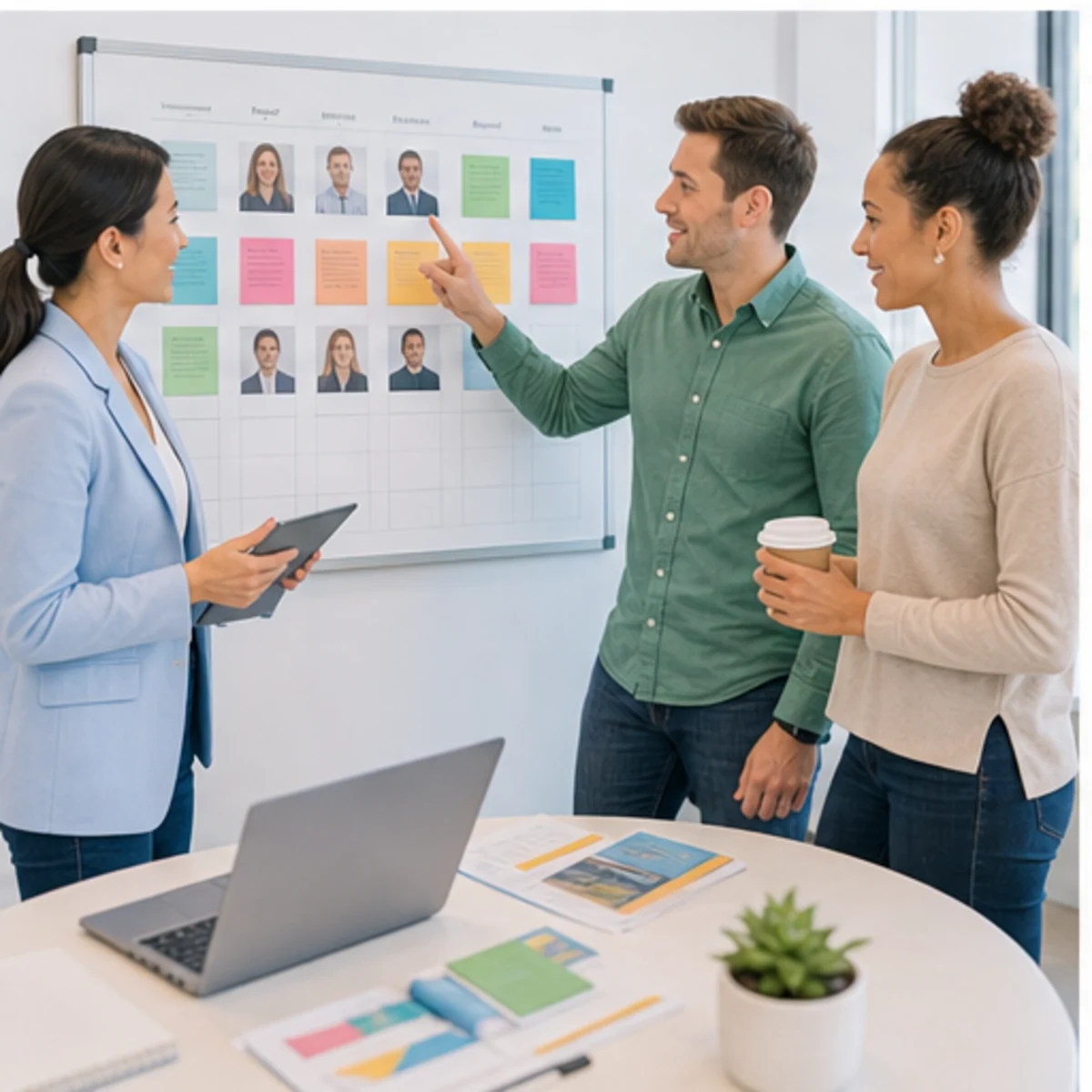 Smackdab CRM visual for staffing agencies showing team coordination