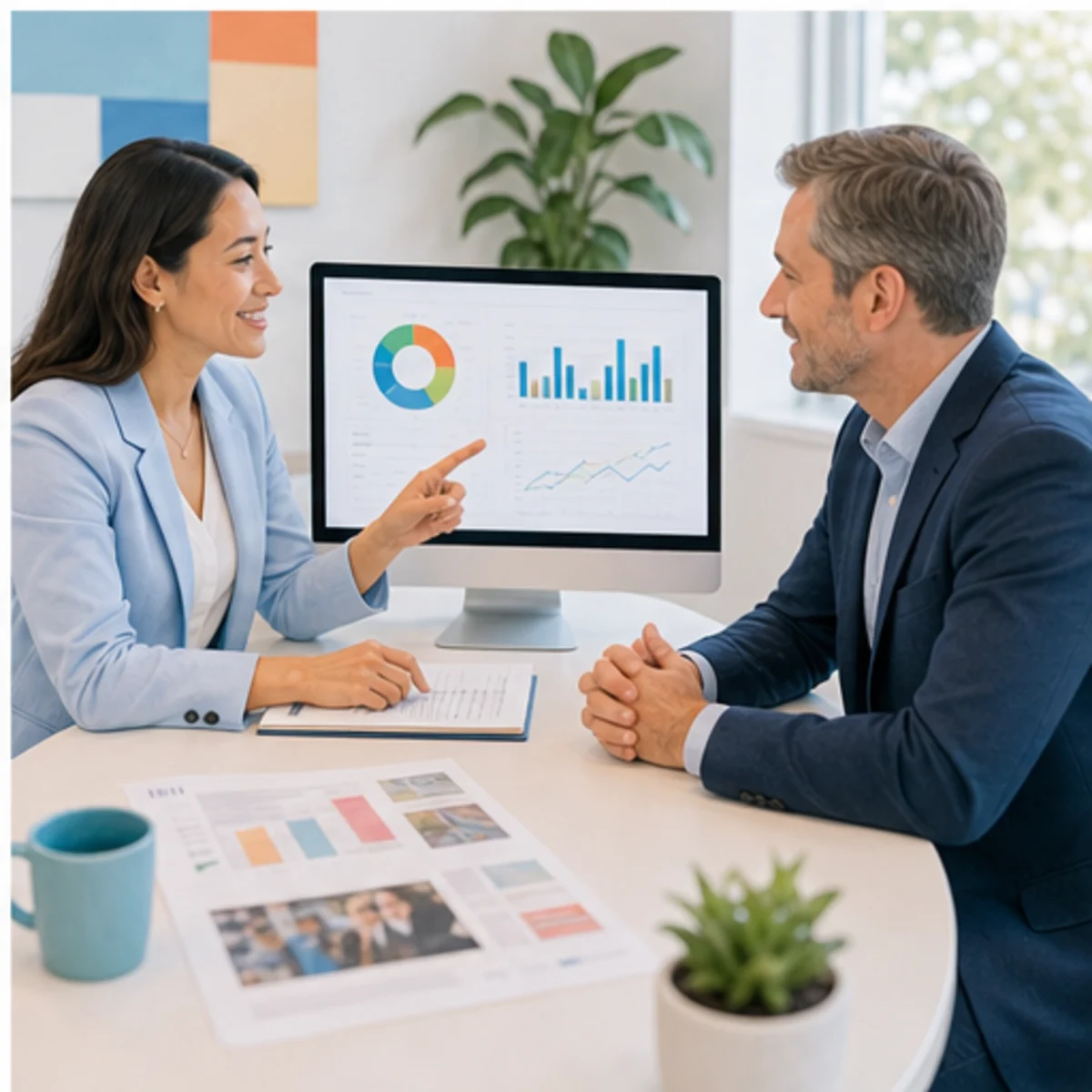 Smackdab CRM visual for staffing agencies showing relationship reporting