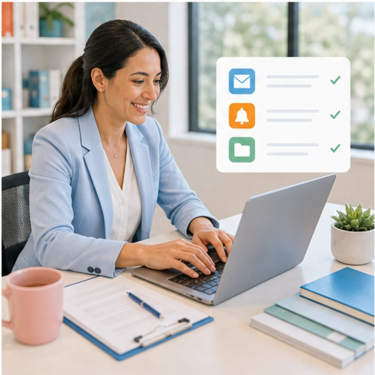 Smackdab CRM visual for tax preparers showing follow-up workflow