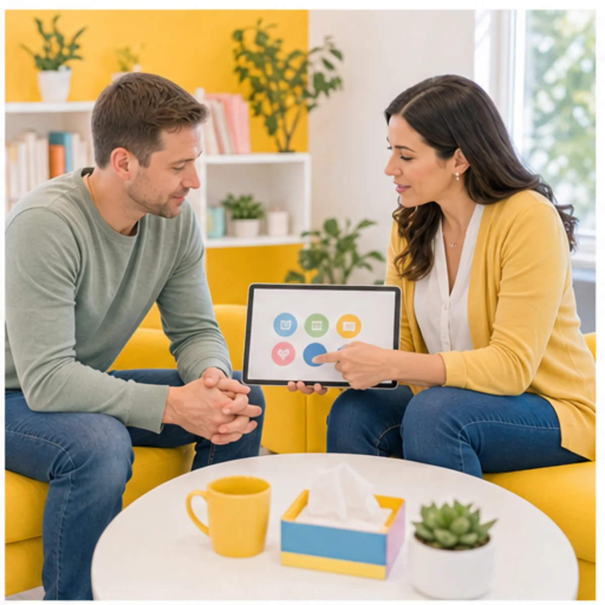 Smackdab CRM visual for therapy practices showing consultation options
