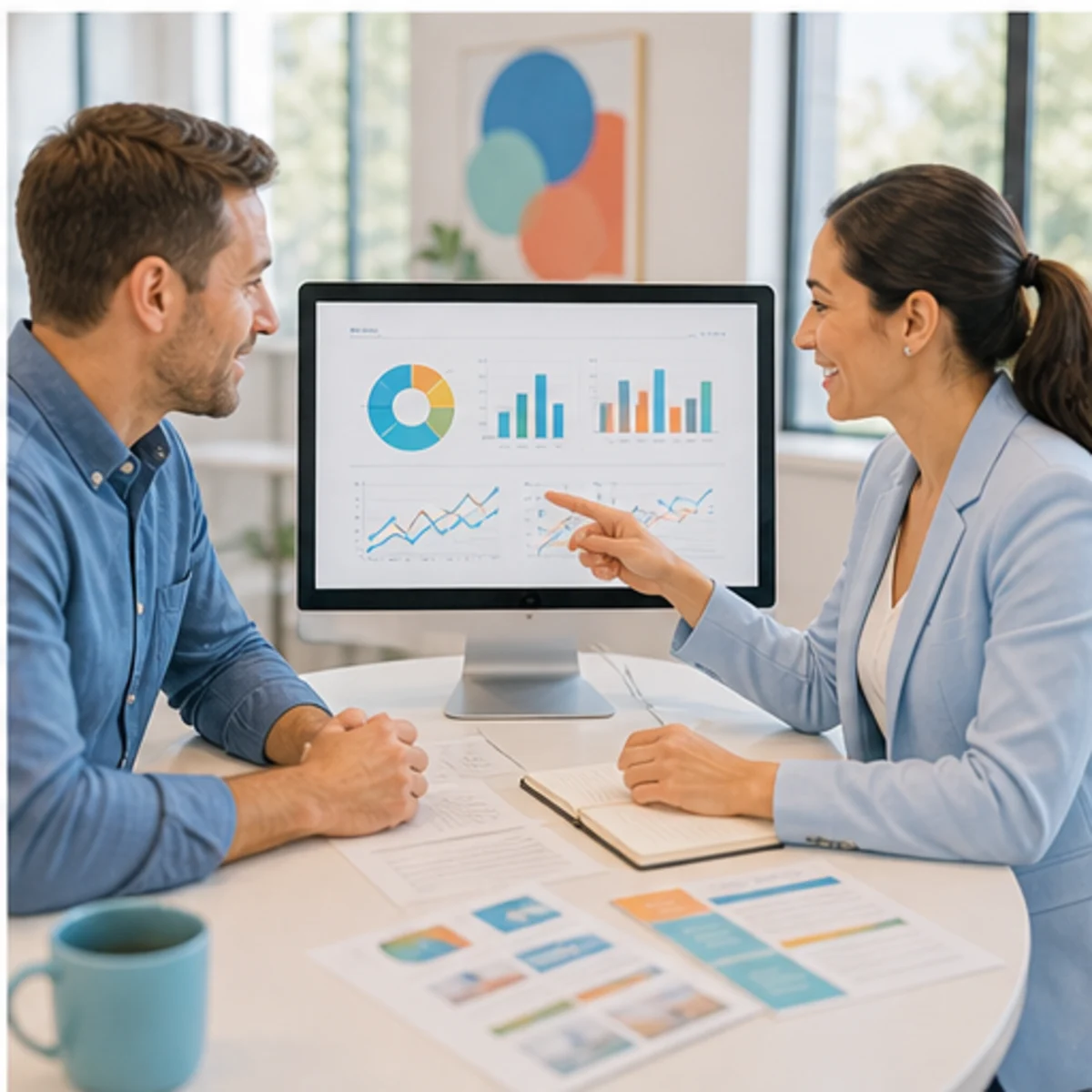 Smackdab CRM visual for training companies showing relationship reporting