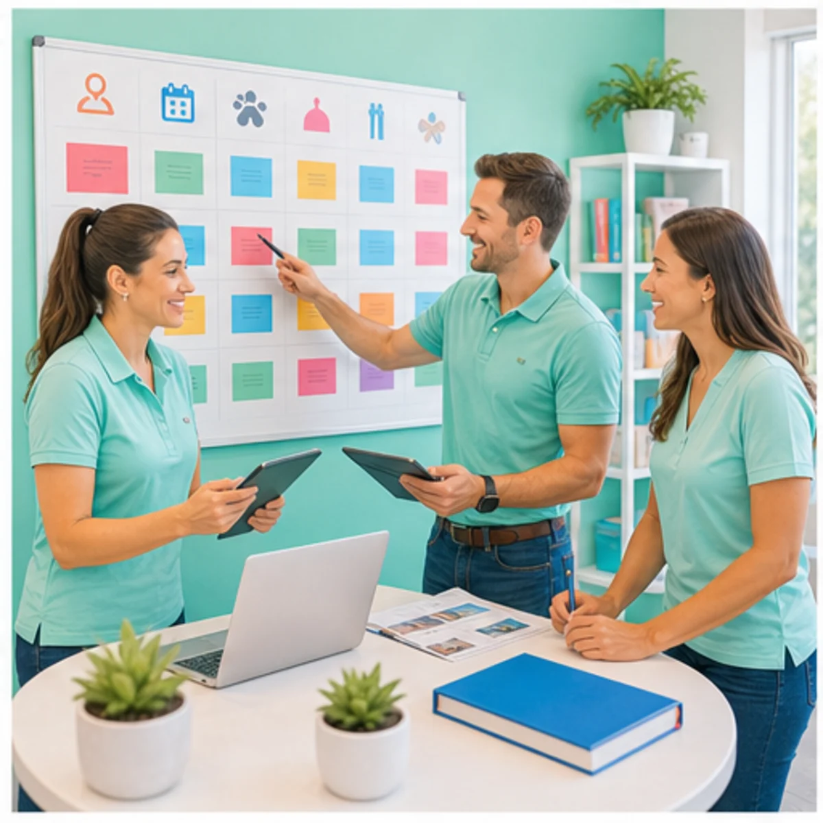 Smackdab CRM visual for travel agencies showing team coordination