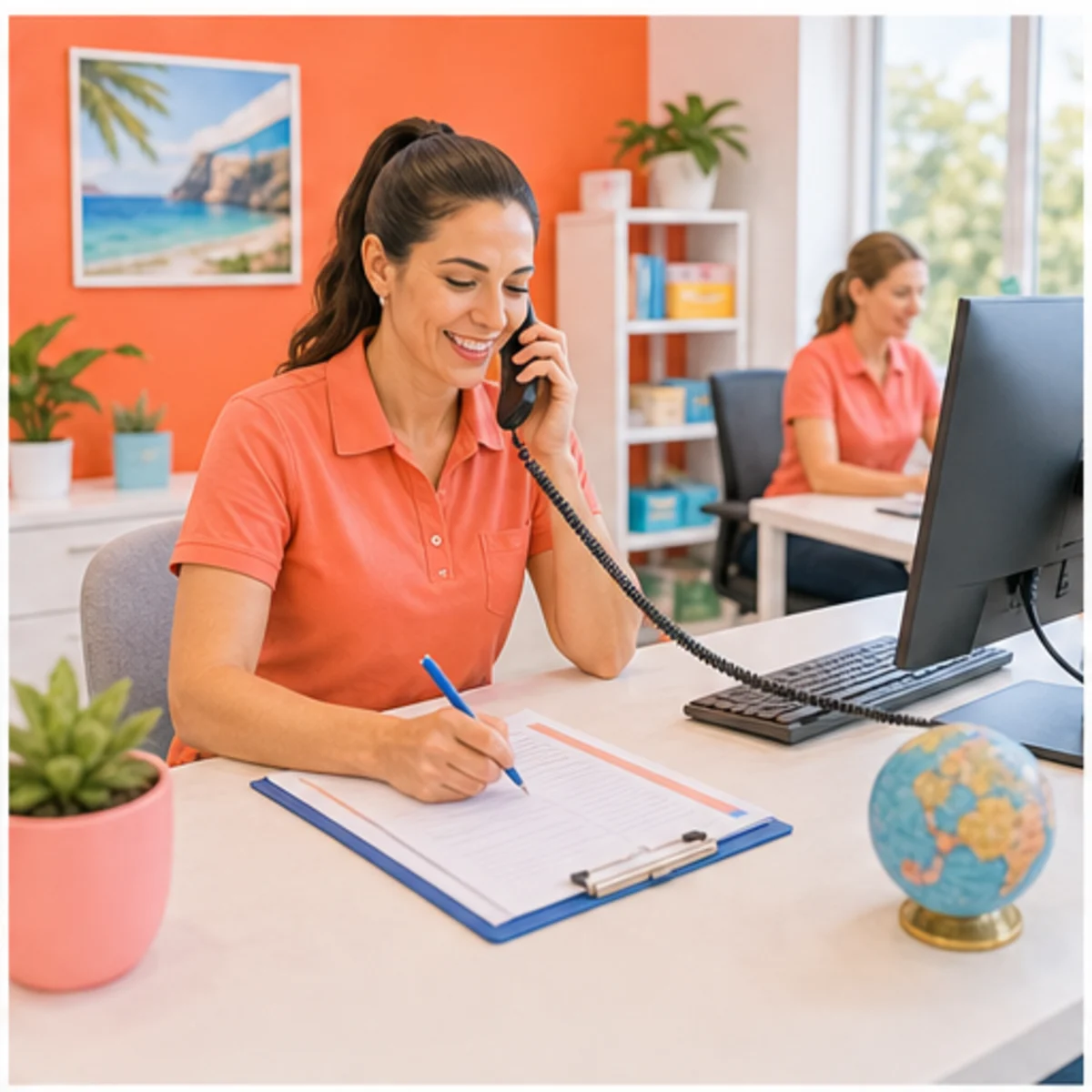 Smackdab CRM visual for travel agencies showing intake and lead capture