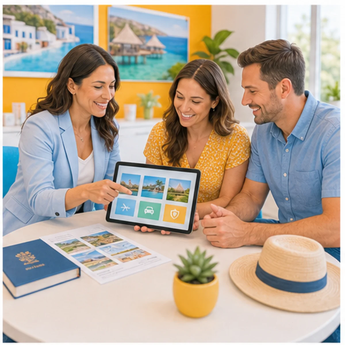 Smackdab CRM visual for travel agencies showing consultation options